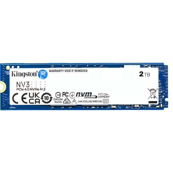 2TB Kingston NV3 M.2-2280 PCIe 4.0 x4 NVMe SSD - SNV3S/2000G | CCL